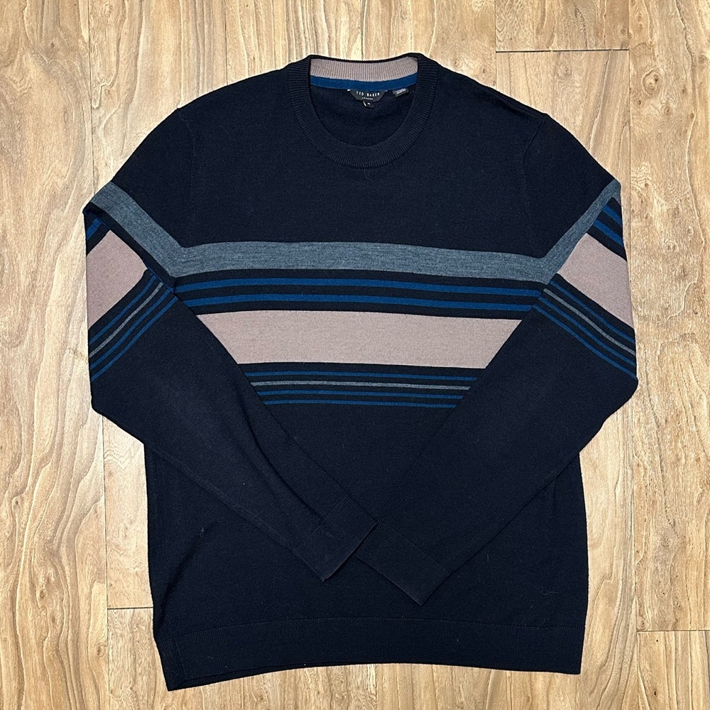 **TED BAKER** striped sweater SIZE 5 (medium) - Picture 2 of 6